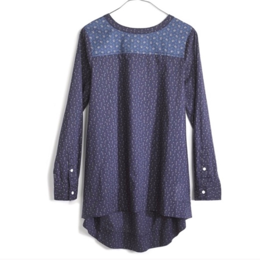 Madewell Indigo Calico Top